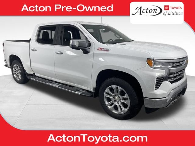 Summit White 2025 Chevrolet Silverado 1500 LTZ Crew Cab 4WD Pickup Truck Four-Wheel Drive Automatic