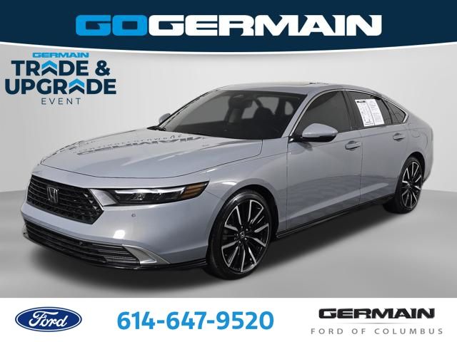 Meteorite Gray Metallic 2025 Honda Accord Hybrid Touring FWD Sedan Front-Wheel Drive Continuously Variable Transmission