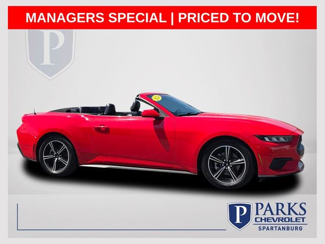 Race Red 2024 Ford Mustang EcoBoost Premium Convertible RWD Convertible Rear-Wheel Drive Automatic