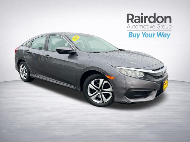 Gray (Modern Steel Metallic) 2018 Honda Civic Sedan Front-Wheel Drive Continuously Variable Transmission