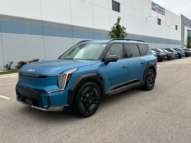 Ocean Blue Matte 2024 Kia EV9 SUV / Crossover All-Wheel Drive 1-Speed Automatic