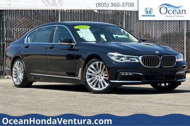Azurite Black Metallic 2018 BMW 7 Series Sedan Rear-Wheel Drive 8-Speed Automatic