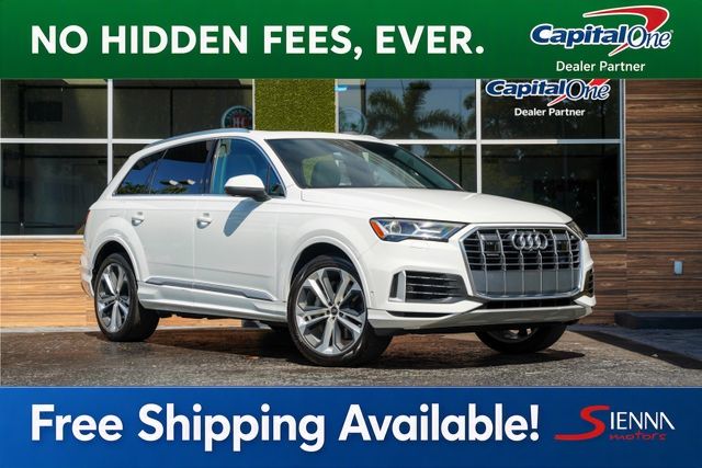 Glacier White 2021 Audi Q7 SUV / Crossover All-Wheel Drive Automatic