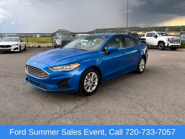 Blue Metallic 2020 Ford Fusion Sedan Front-Wheel Drive 6-Speed Automatic