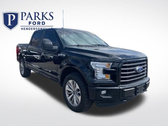 Shadow Black 2017 Ford F-150 XL SuperCrew 4WD Pickup Truck Four-Wheel Drive 6-Speed Automatic