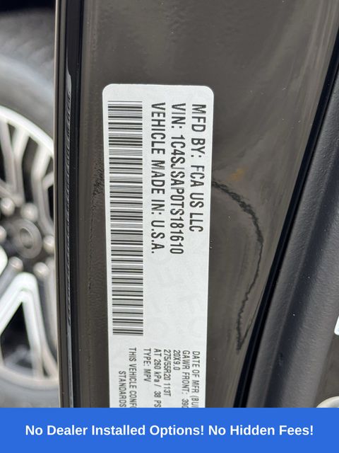 2026 Jeep Grand Wagoneer L  Black at Bayway Chrysler Dodge Jeep Ram