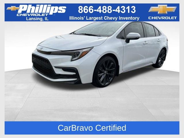 White (Wind Chill Pearl) 2024 Toyota Corolla XSE FWD Sedan Front-Wheel Drive Continuously Variable Transmission