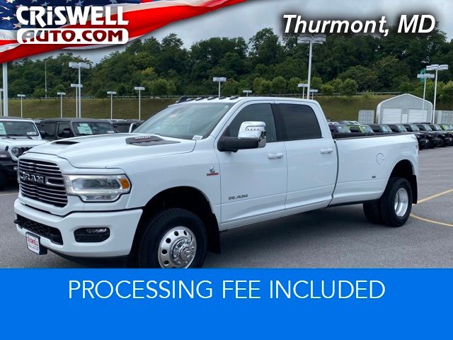 Bright White Clearcoat 2023 RAM 3500 Pickup Truck Four-Wheel Drive 6-Speed Automatic
