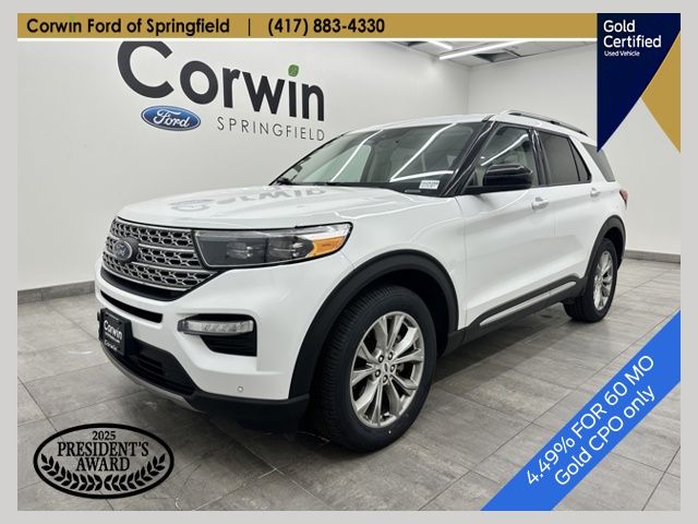 Oxford White 2024 Ford Explorer Limited AWD SUV / Crossover All-Wheel Drive Automatic