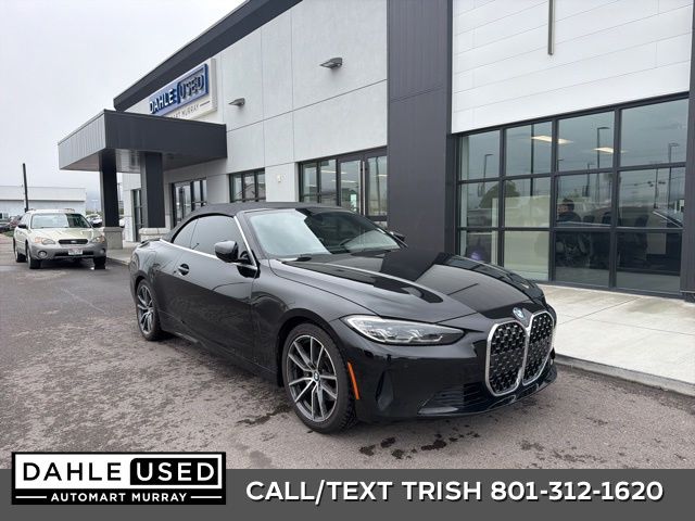 Black Sapphire Metallic 2024 BMW 4 Series 430i Convertible RWD Convertible Rear-Wheel Drive 8-Speed Automatic