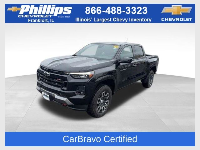 Black 2023 Chevrolet Colorado Z71 Crew Cab 4WD Pickup Truck Four-Wheel Drive 8-Speed Automatic