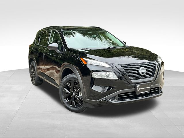 Super Black 2023 Nissan Rogue SV AWD SUV / Crossover All-Wheel Drive Continuously Variable Transmission