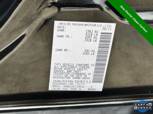 2024 Nissan Altima 2.5 SR Black at Durrett Motor Company