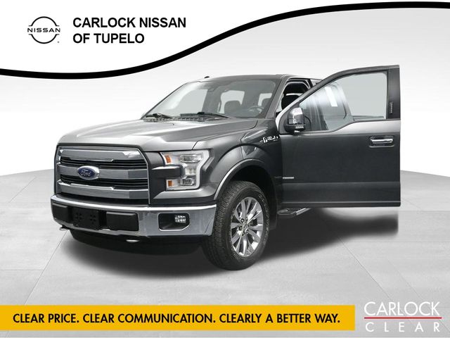 Gray (Magnetic Metallic) 2016 Ford F-150 Lariat SuperCrew 4WD Pickup Truck Four-Wheel Drive 6-Speed Automatic