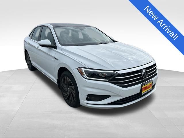 Pure White 2019 Volkswagen Jetta SEL Premium FWD Sedan Front-Wheel Drive 8-Speed Automatic