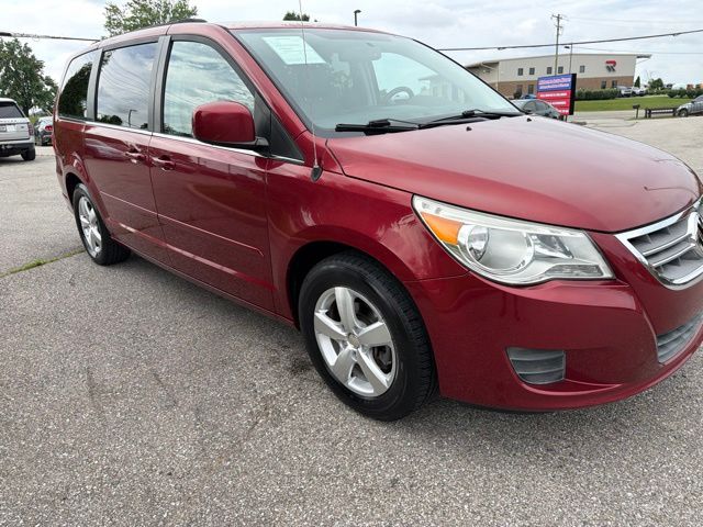 Red 2011 Volkswagen Routan SE Minivan Front-Wheel Drive 6-Speed Automatic