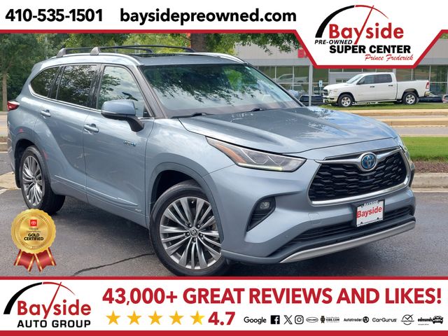 Moon Dust 2021 Toyota Highlander Hybrid SUV / Crossover All-Wheel Drive Continuously Variable Transmission