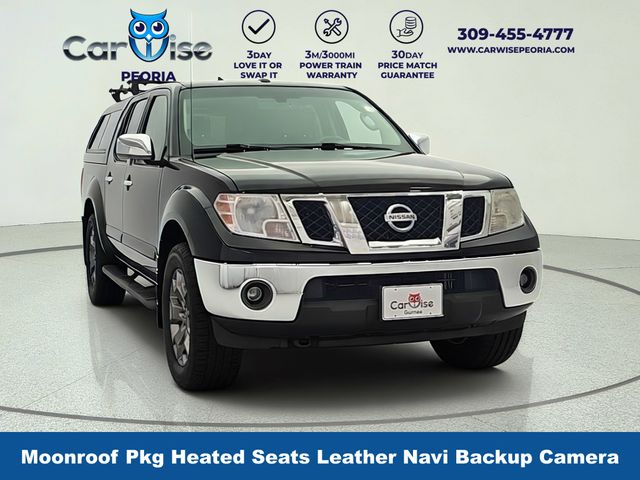 Super Black 2015 Nissan Frontier SL Crew Cab 4WD Pickup Truck Four-Wheel Drive 5-Speed Automatic Overdrive