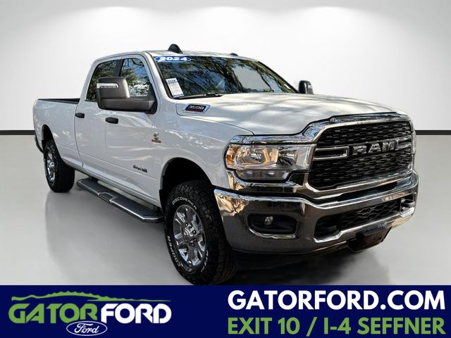 Bright White Clearcoat 2024 RAM 3500 Big Horn Crew Cab LB 4WD Pickup Truck Four-Wheel Drive Automatic