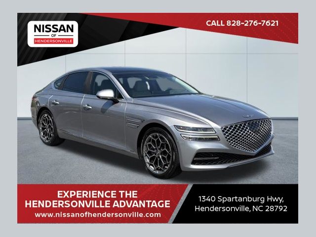 Savile Silver 2021 Genesis G80 2.5T RWD Sedan Rear-Wheel Drive 8-Speed Automatic