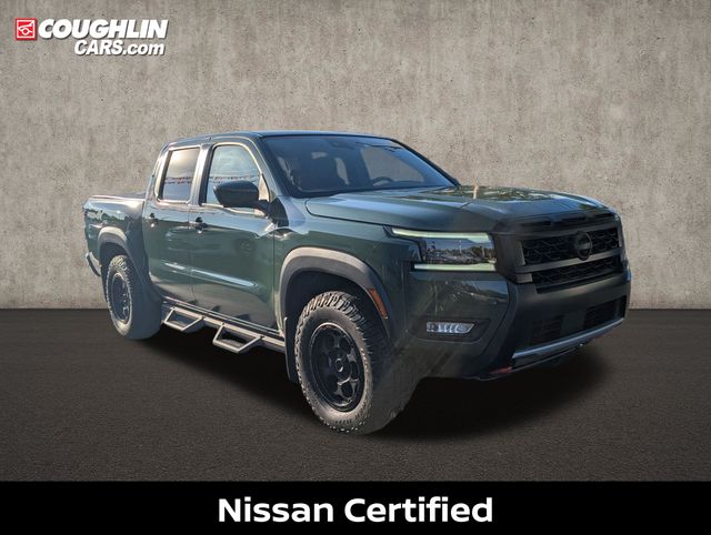 Tactical Green Metallic 2026 Nissan Frontier Pickup Truck Four-Wheel Drive 9-Speed Automatic Overdrive