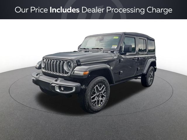 Gray (Granite Crystal Metallic Clearcoat) 2025 Jeep Wrangler Sahara 4-Door 4WD SUV / Crossover Four-Wheel Drive 8-Speed Automatic