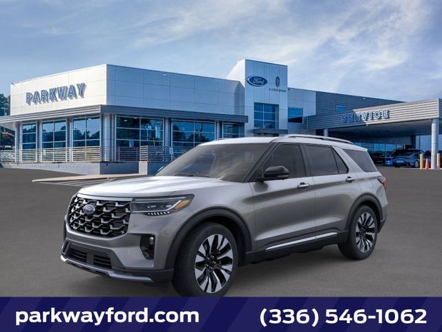 Gray 2026 Ford Explorer Platinum AWD SUV / Crossover All-Wheel Drive Automatic