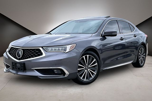 Gray 2018 Acura TLX Sedan Front-Wheel Drive 9-Speed Automatic