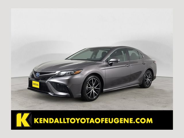 Predawn Gray Mica 2022 Toyota Camry Hybrid Sedan Front-Wheel Drive Continuously Variable Transmission