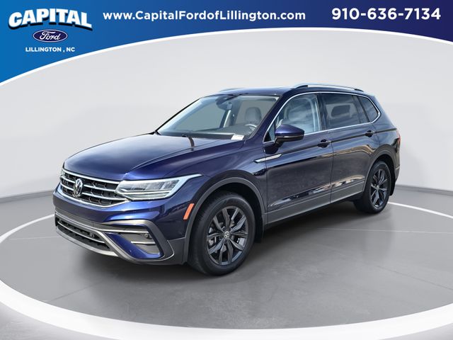 Atlantic Blue Metallic 2024 Volkswagen Tiguan SE 4Motion SUV / Crossover All-Wheel Drive 8-Speed Automatic