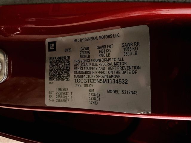 2021 Chevrolet Colorado LT Red at Luther Ford