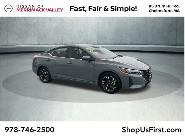 Atlantic Gray Metallic 2025 Nissan Sentra Sedan Front-Wheel Drive Continuously Variable Transmission