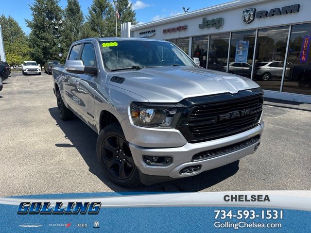 Billet Silver Metallic Clearcoat 2020 RAM 1500 Pickup Truck Four-Wheel Drive 8-Speed Automatic