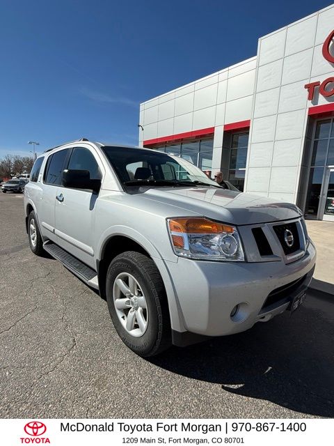 Brilliant Silver 2014 Nissan Armada SV 4WD SUV / Crossover Four-Wheel Drive 5-Speed Automatic Overdrive