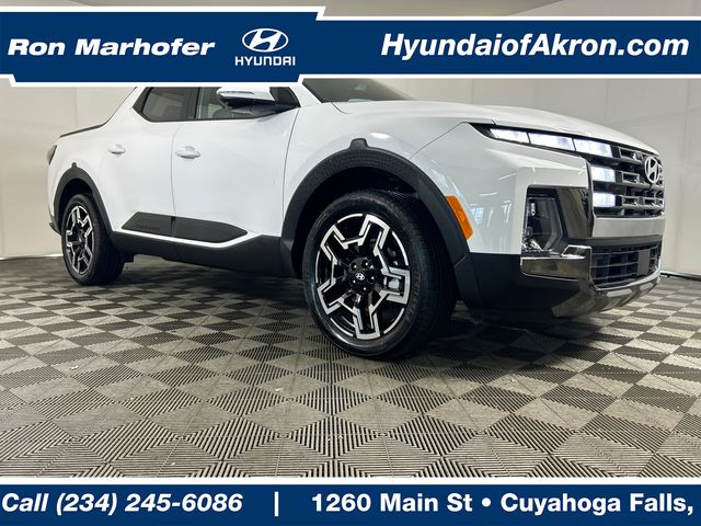 Atlas White 2025 Hyundai Santa Cruz Pickup Truck All-Wheel Drive Automatic