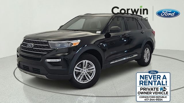 Black Metallic 2023 Ford Explorer SUV / Crossover All-Wheel Drive Automatic