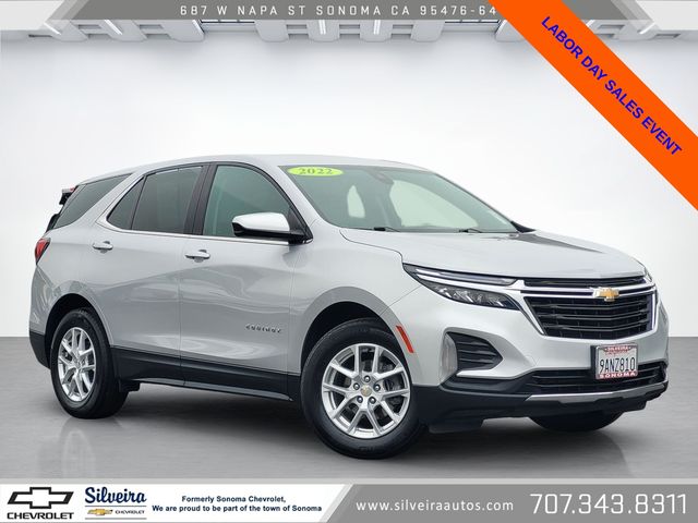 Silver Ice Metallic 2022 Chevrolet Equinox SUV / Crossover Front-Wheel Drive 6-Speed Automatic Overdrive