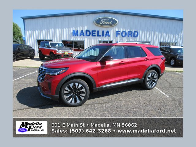 Rapid Red Metallic Tinted Clearcoat 2026 Ford Explorer SUV / Crossover All-Wheel Drive Automatic