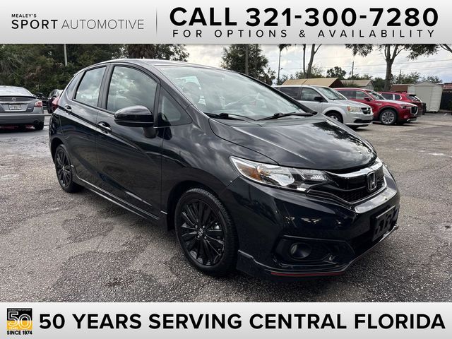 Crystal Black Pearl 2019 Honda Fit Hatchback Front-Wheel Drive Continuously Variable Transmission