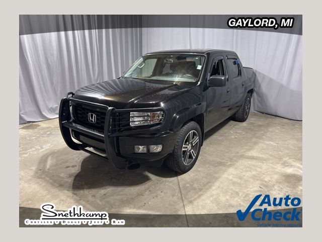 Black 2013 Honda Ridgeline Sport Pickup Truck Four-Wheel Drive 5-Speed Automatic