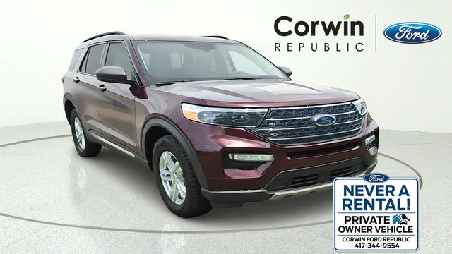 Red Metallic 2023 Ford Explorer XLT AWD SUV / Crossover All-Wheel Drive Automatic