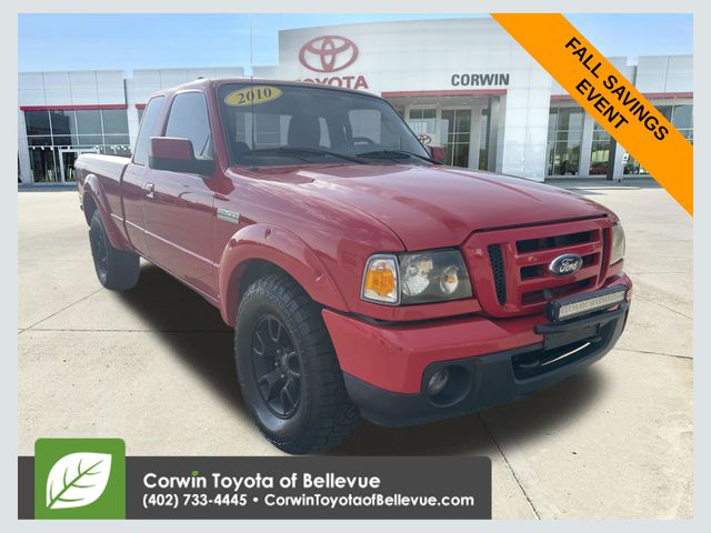 Torch Red 2010 Ford Ranger Pickup Truck Four-Wheel Drive 5-Speed Automatic