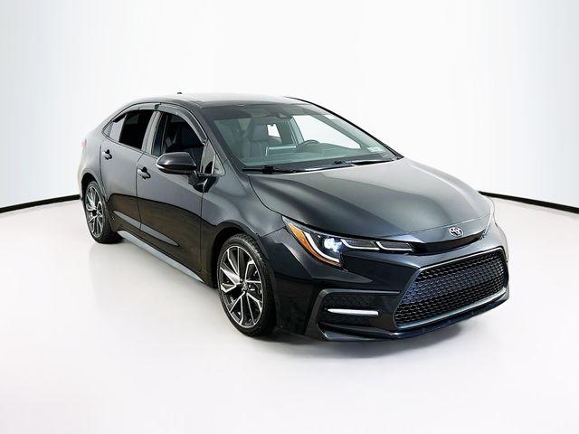 Black Sand Pearl 2021 Toyota Corolla SE FWD Sedan Front-Wheel Drive Continuously Variable Transmission