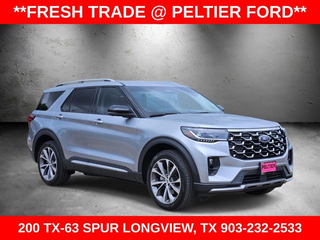 Iconic Silver Metallic 2025 Ford Explorer Platinum AWD SUV / Crossover All-Wheel Drive Automatic