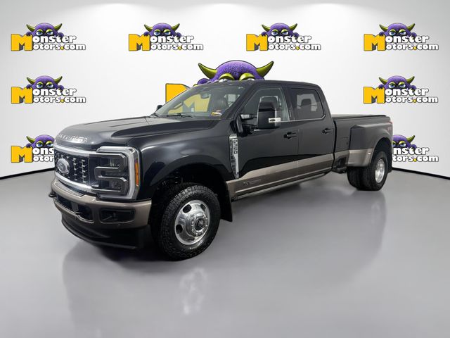 Black 2023 Ford F-350 Super Duty King Ranch Crew Cab LB DRW 4WD Pickup Truck Four-Wheel Drive Automatic