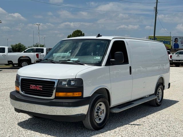 Summit White 2025 GMC Savana Cargo Van Rear-Wheel Drive 8-Speed Automatic Overdrive