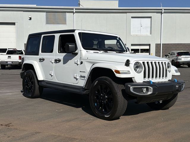 Used 2022 White Jeep Unlimited Sahara 4xe image 14