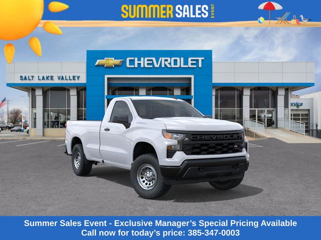 Summit White 2026 Chevrolet Silverado 1500 Pickup Truck Four-Wheel Drive Automatic