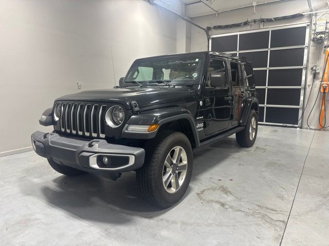 Used 2020 Black Jeep Unlimited Sahara image 2