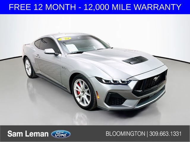 Silver Metallic 2024 Ford Mustang Coupe Rear-Wheel Drive 6-Speed Manual